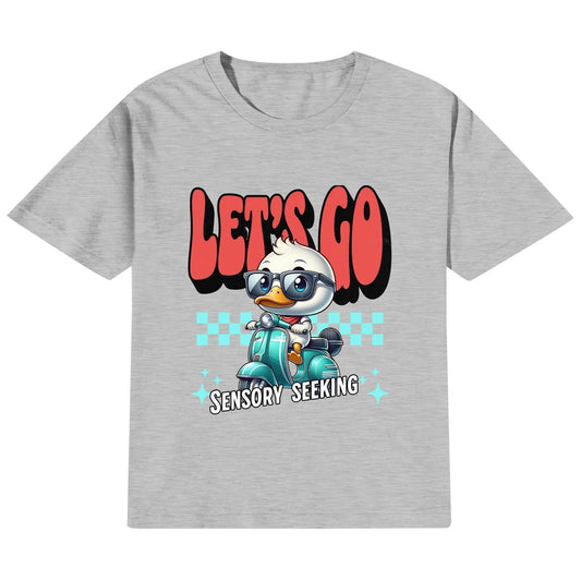 Let’s go sensory seeking - Kids 100% Cotton T-Shirt popcustoms