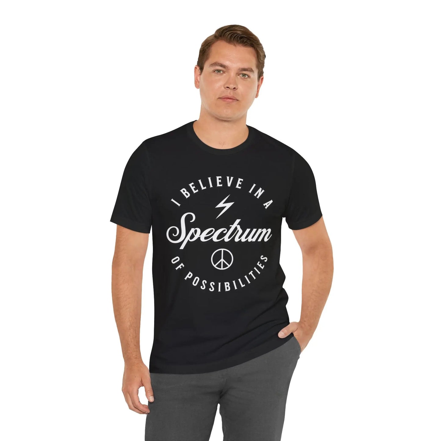 I BELIEVE IN A SPECTRUM - 100% Cotton T-shirt Spectrum Sparks