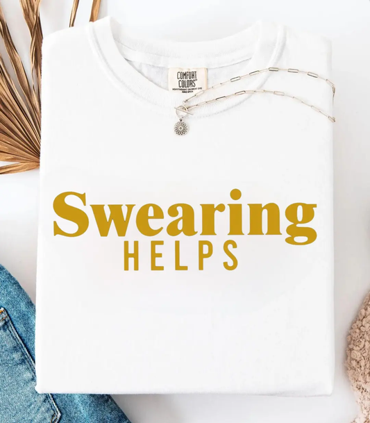 Swearing Helps - T-Shirt Printdoors