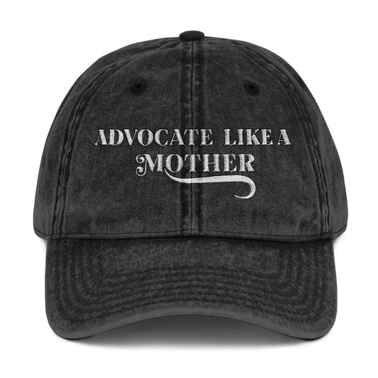 Advocate Like a Mother - Embroidered Baseball Denim Hat Printdoors
