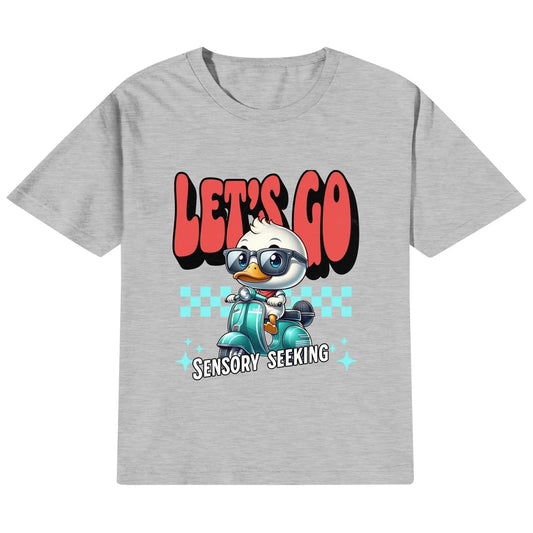 sensoryLet’s go sensory seeking - Kids 100% Cotton T-Shirt