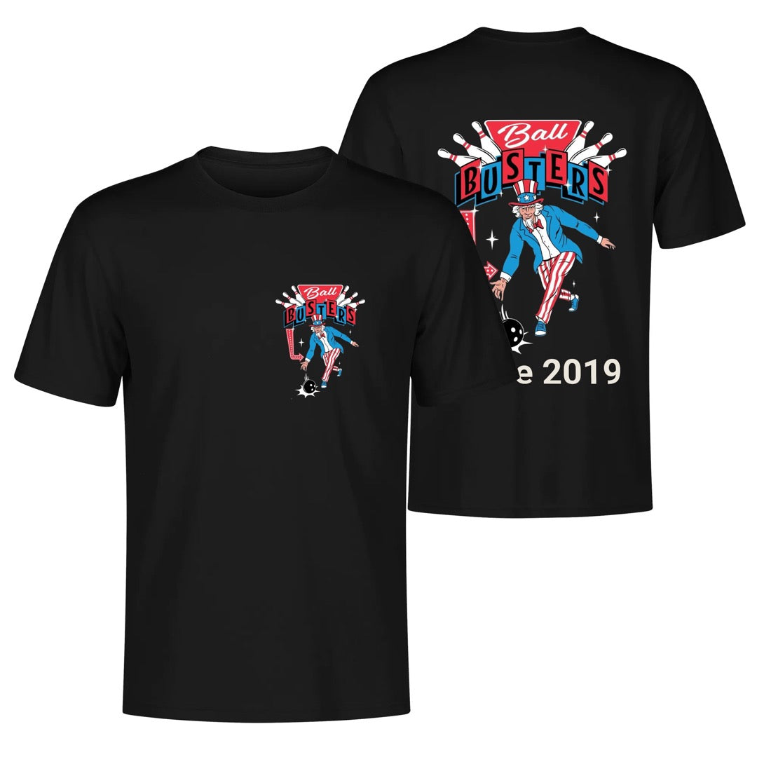 Ball Busters T-Shirt - Personalized Bowling Date