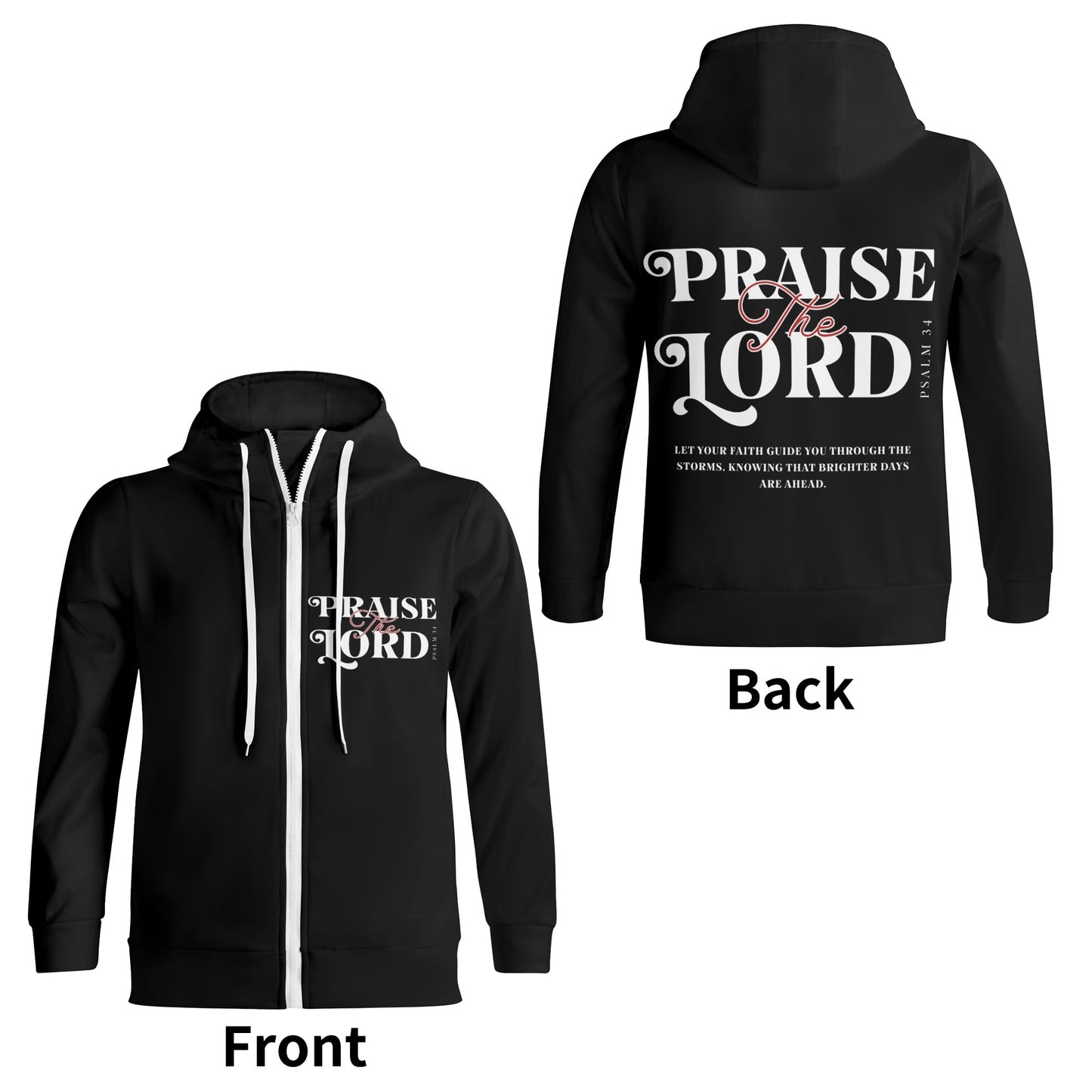 Praise The Lord  - Unisex Zip Up Hoodie