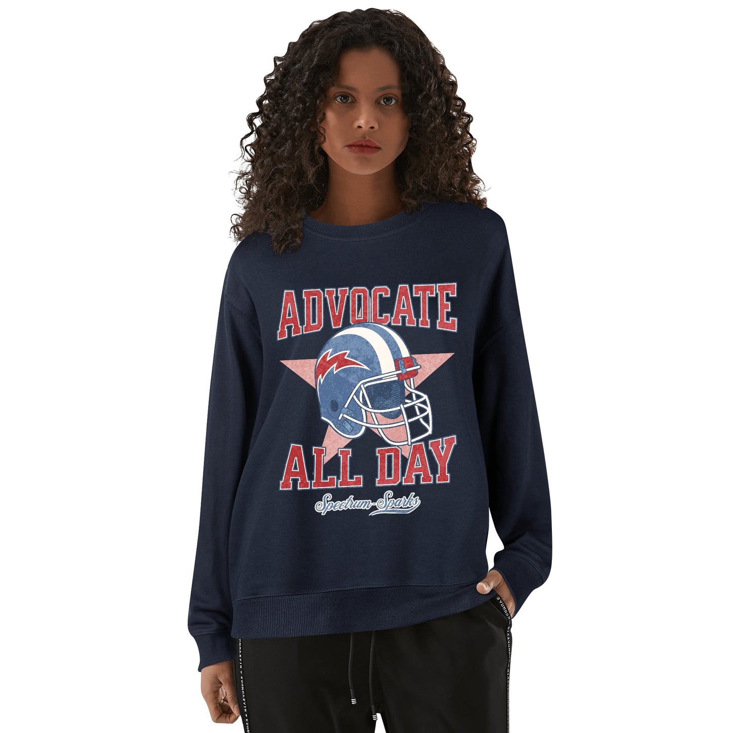 ADVOCATE ALL DAY -women’s sweatshirt