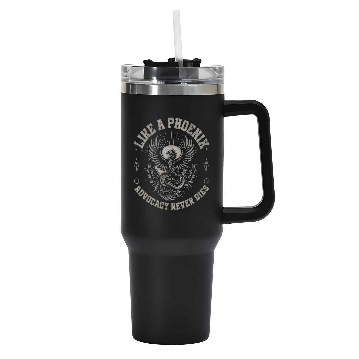 Advocacy Never Dies - Engraved 40oz Stainless Steel Tumbler