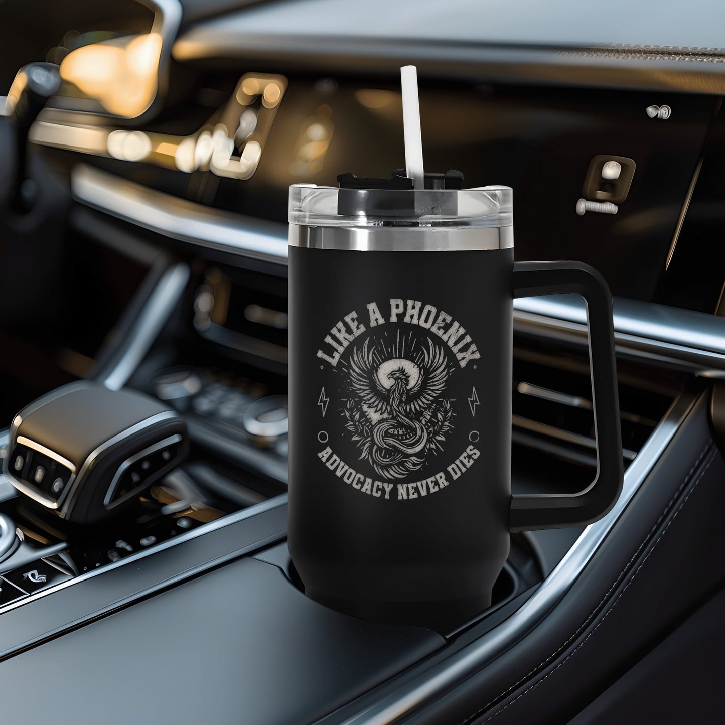 Advocacy Never Dies - Engraved 40oz Stainless Steel Tumbler