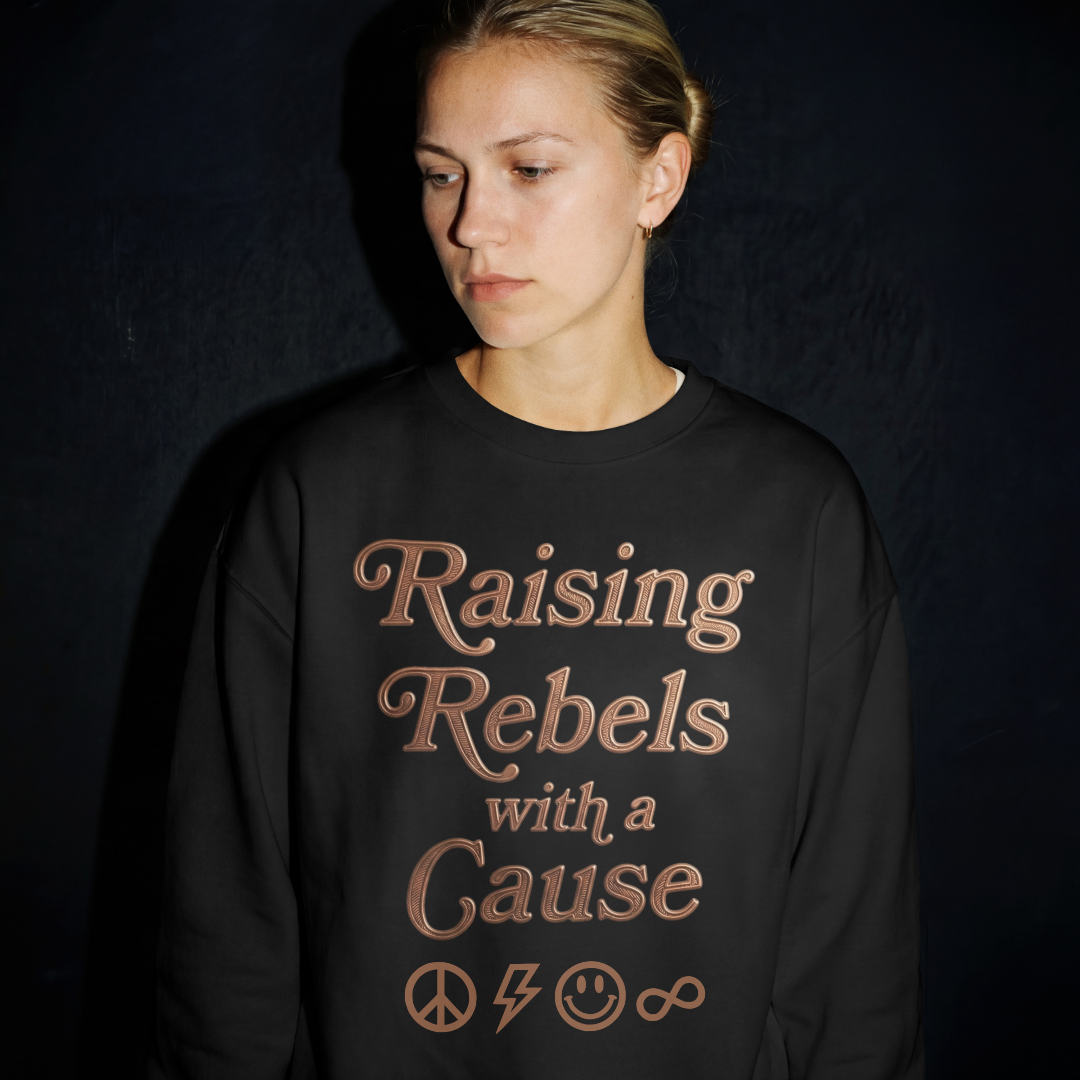 Raising Rebels With a Cause Sweatshirt – Strong Moms, Strong Kids Printdoors