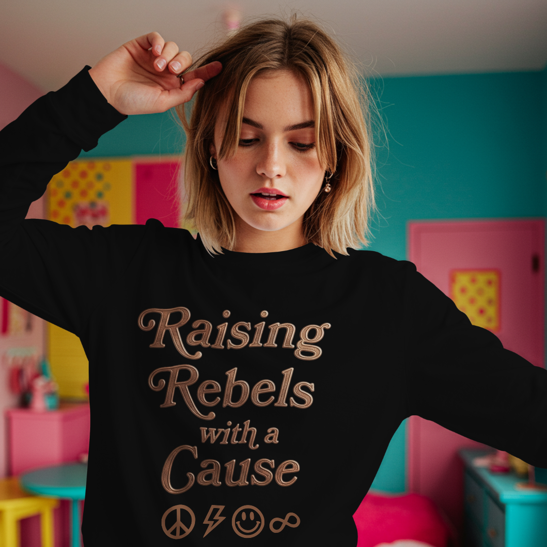 Raising Rebels With a Cause Sweatshirt – Strong Moms, Strong Kids Printdoors
