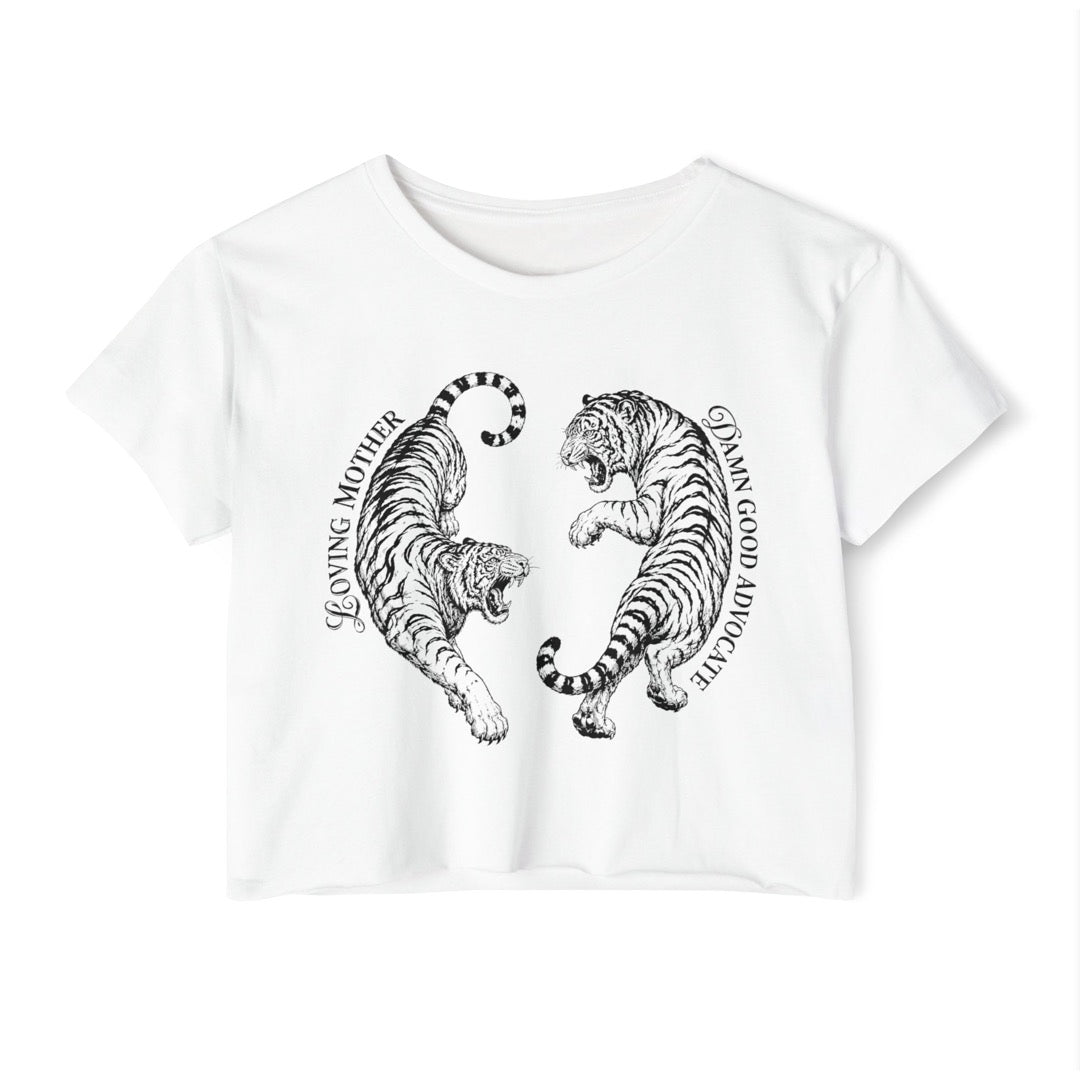 Loving Mother Damn Good Advocate - Cropped T-Shirt