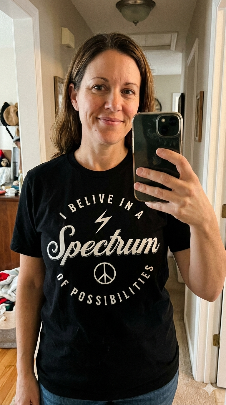 I BELIEVE IN A SPECTRUM - 100% Cotton T-shirt