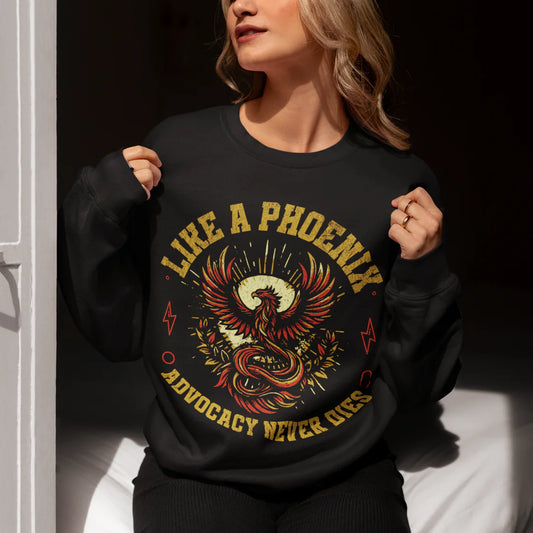 Advocacy sweatshirt front 