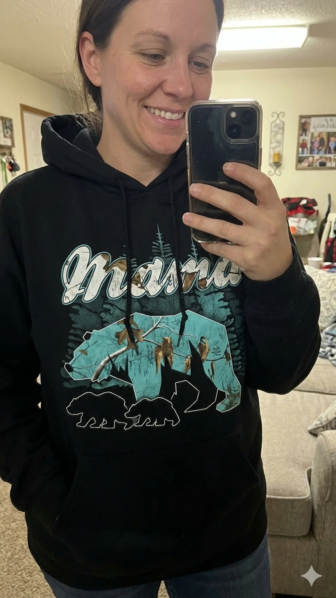 Mama Bear Sea Glass Hoodie Printdoors