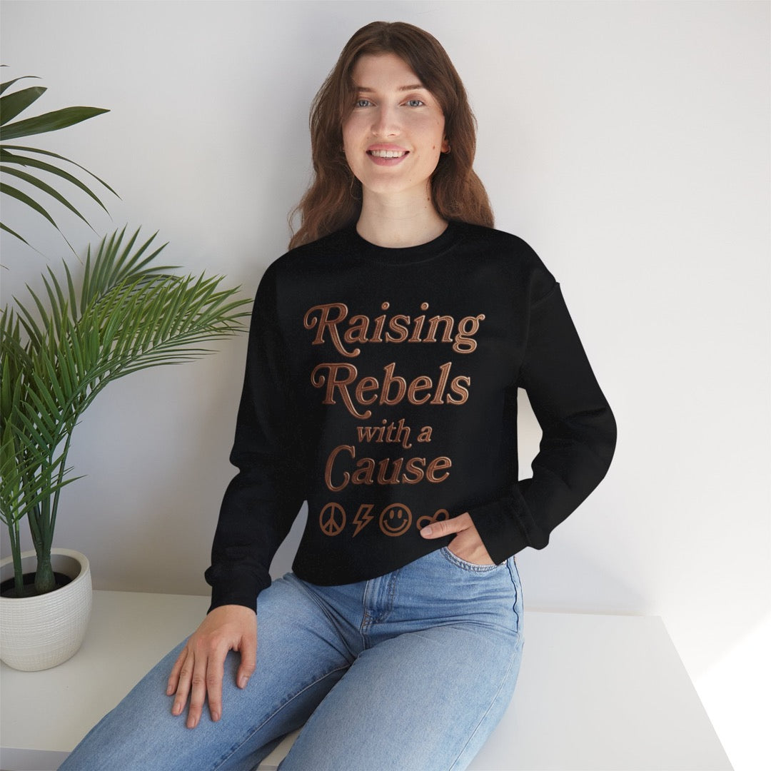 Raising Rebels With a Cause Sweatshirt – Strong Moms, Strong Kids Printdoors