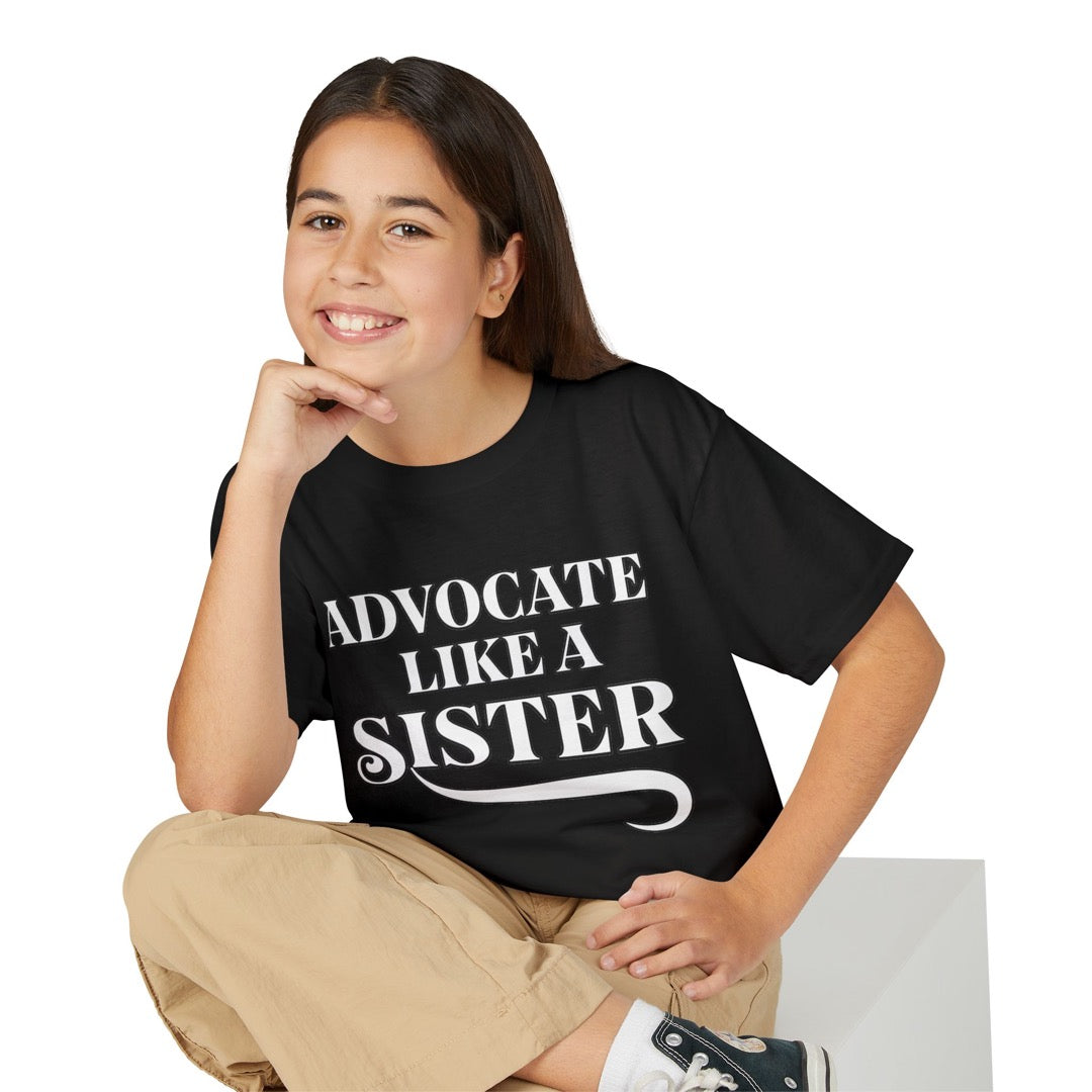 Advocate Like a Sister – 100% cotton Kids T-shirt