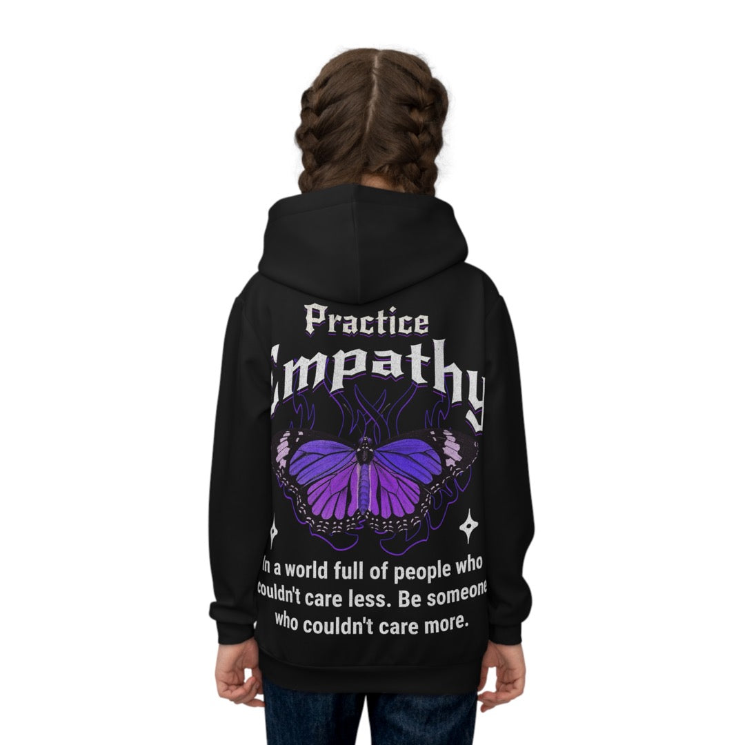 Practice Empathy - kids Hoodie.