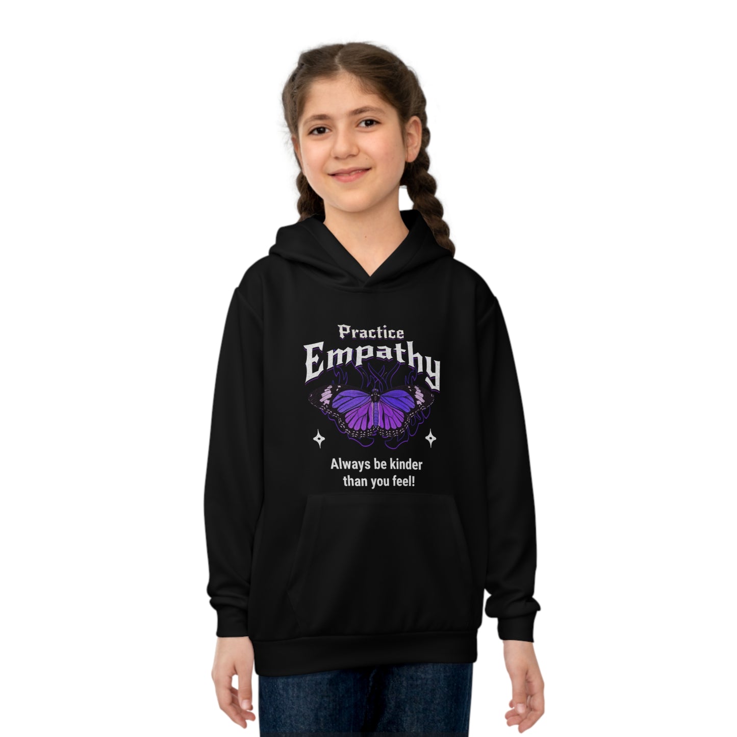 Practice Empathy - kids Hoodie.