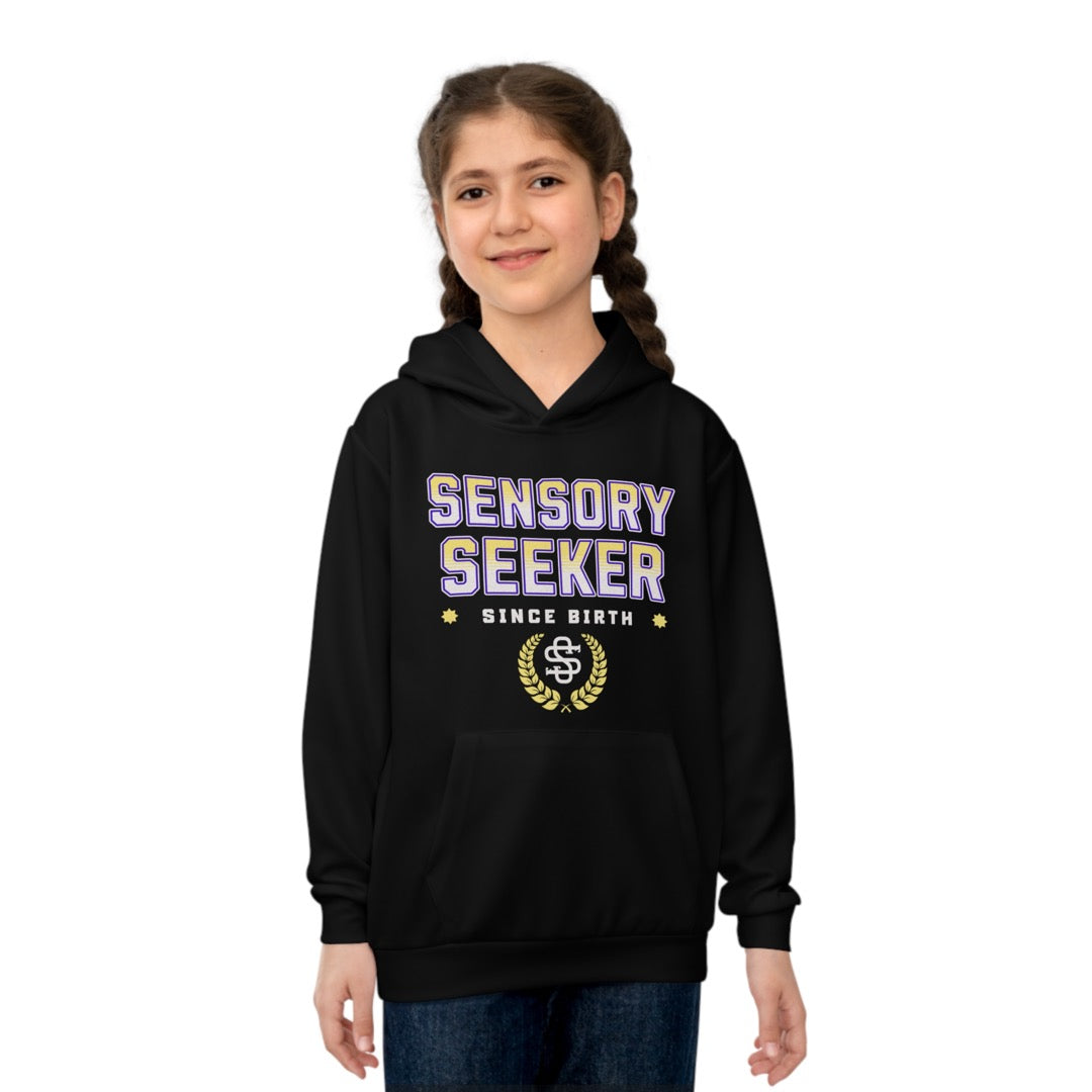 Sensory seeking since birth  - Kids Unisex Hoodie.