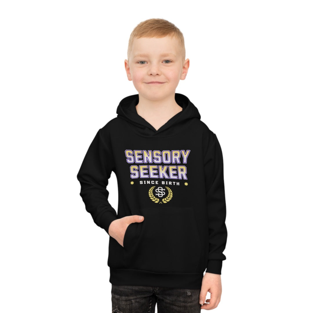 Sensory seeking since birth  - Kids Unisex Hoodie.