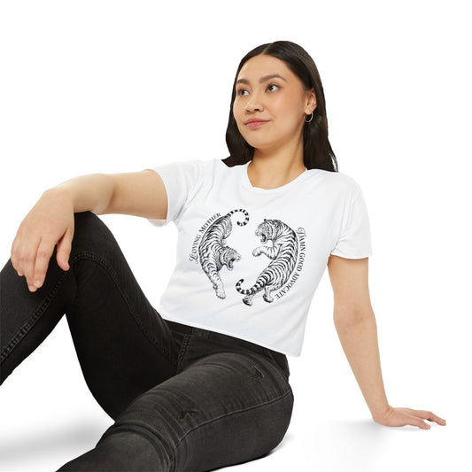 Loving Mother Damn Good Advocate - Cropped T-Shirt
