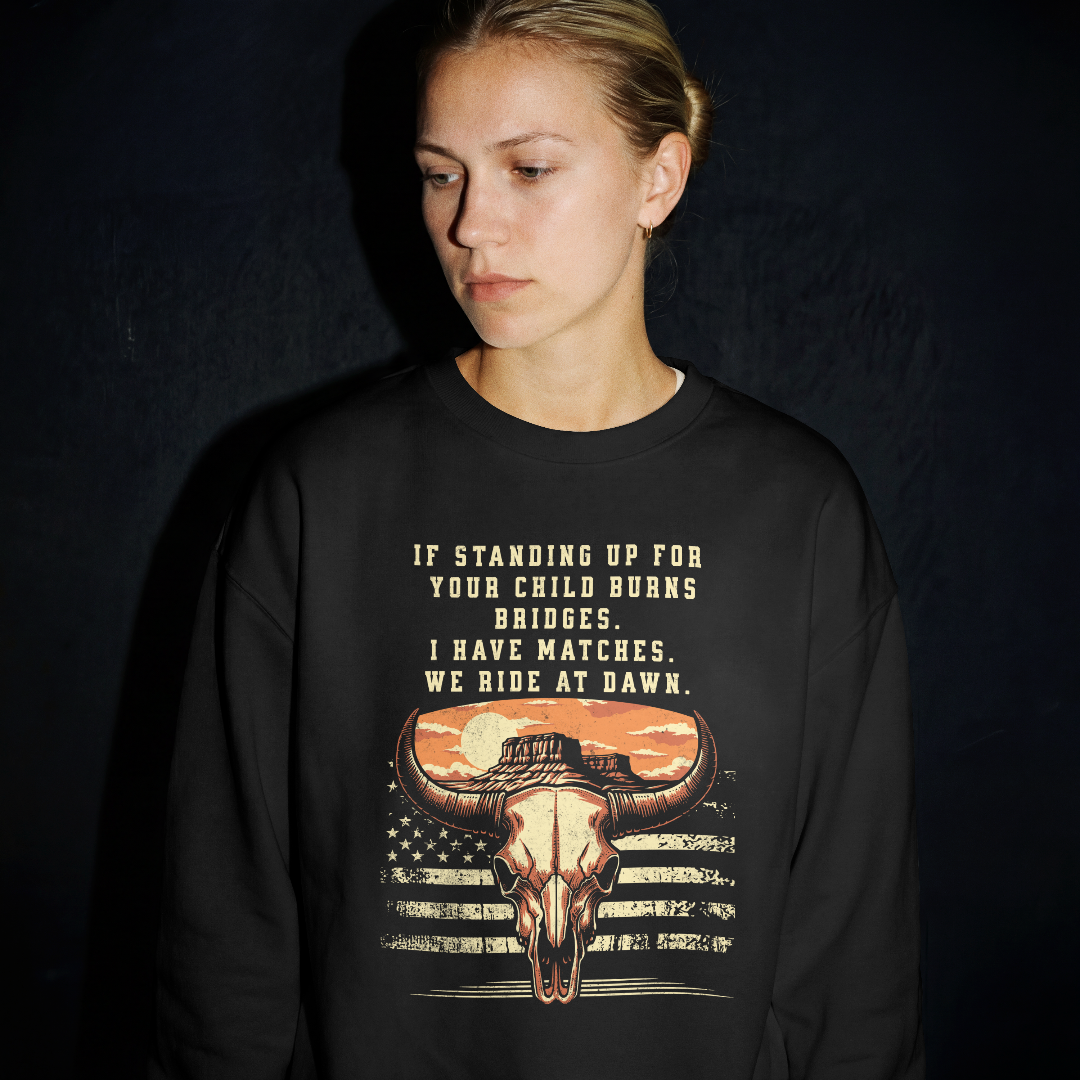 Stand Up For Your Child - Sweatshirt 100% Cotton Printdoors