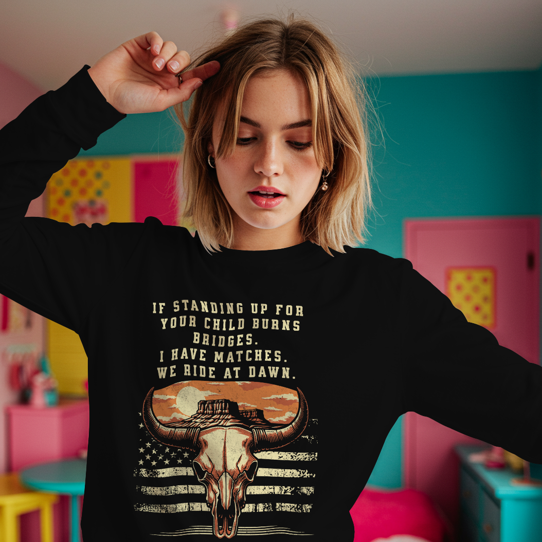 Stand Up For Your Child - Sweatshirt 100% Cotton Printdoors