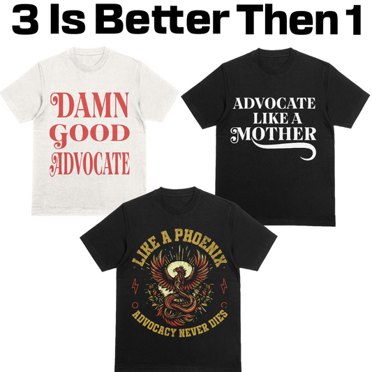 ADVOCATE - 3 PACK TSHIRT