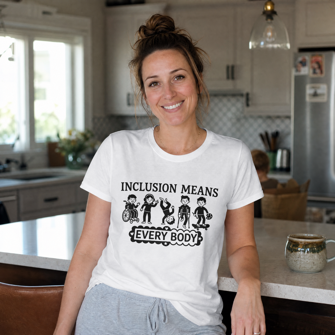 Inclusion Means Every Body – Inclusive - 100% Cotton T-Shirt