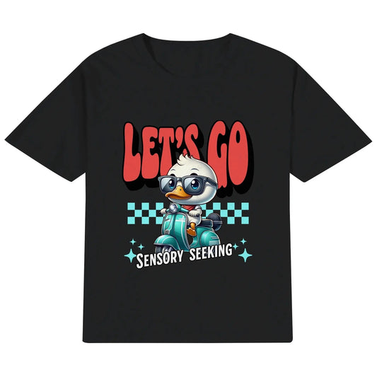 sensory Let’s go sensory seeking - Kids 100% Cotton T-Shirt