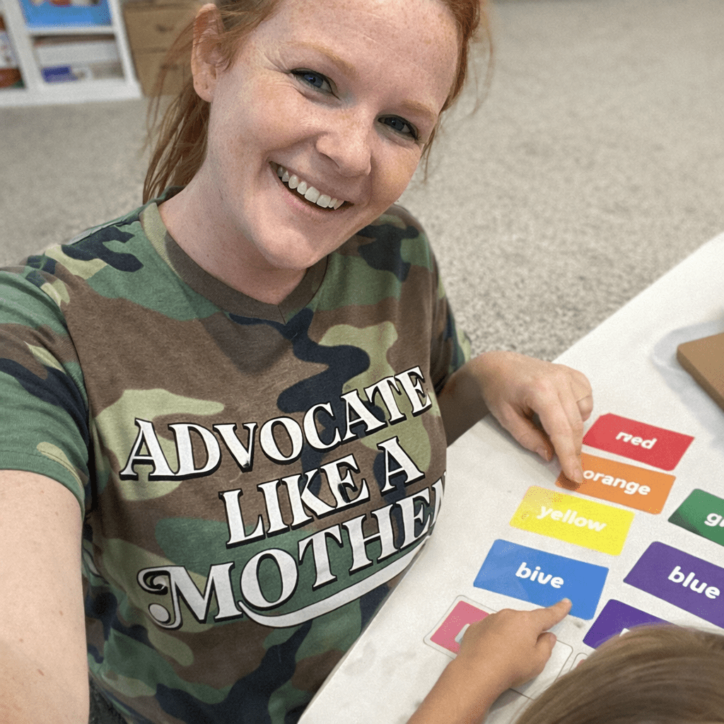Advocate Like a Mother – Camo V-Neck T-shirt Advocate