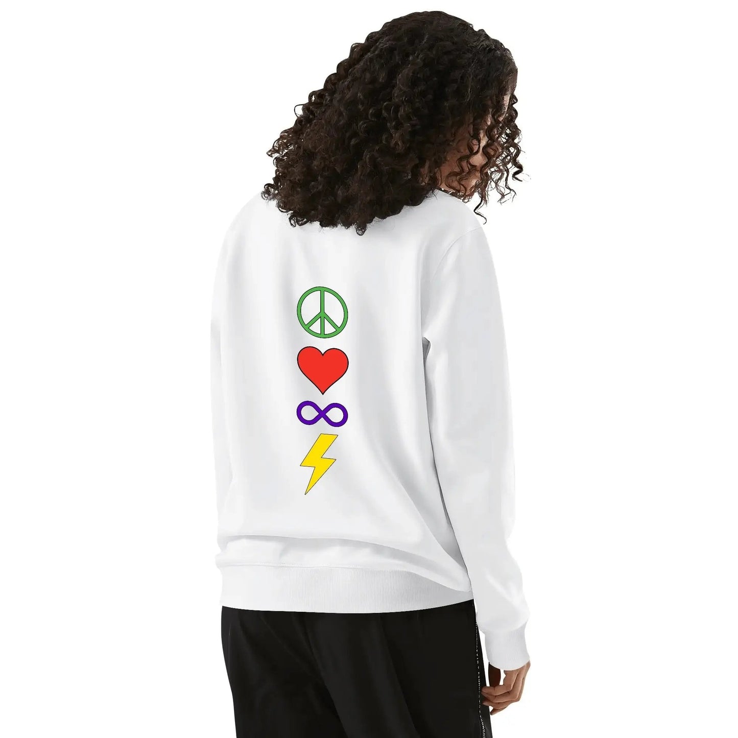 Peace Love Autism - Unisex Sweatshirt 100% Cotton peace love autism