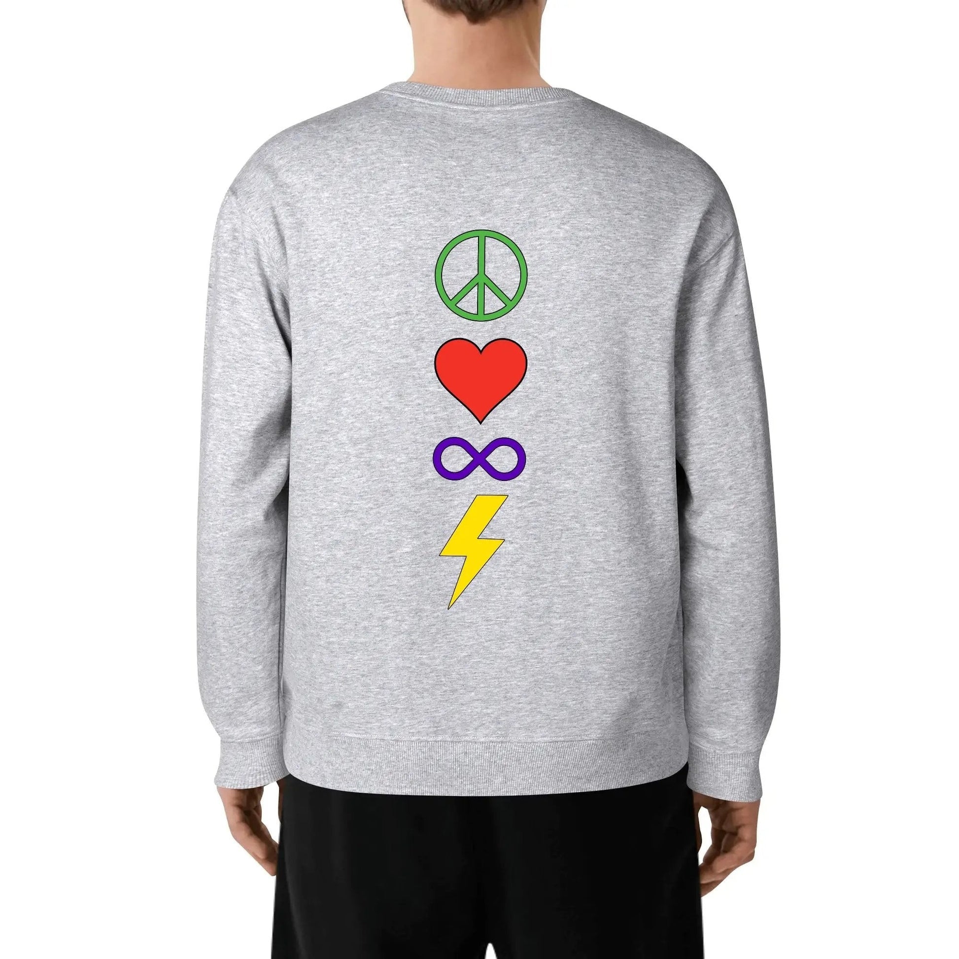 Peace Love Autism - Unisex Sweatshirt 100% Cotton peace love autism
