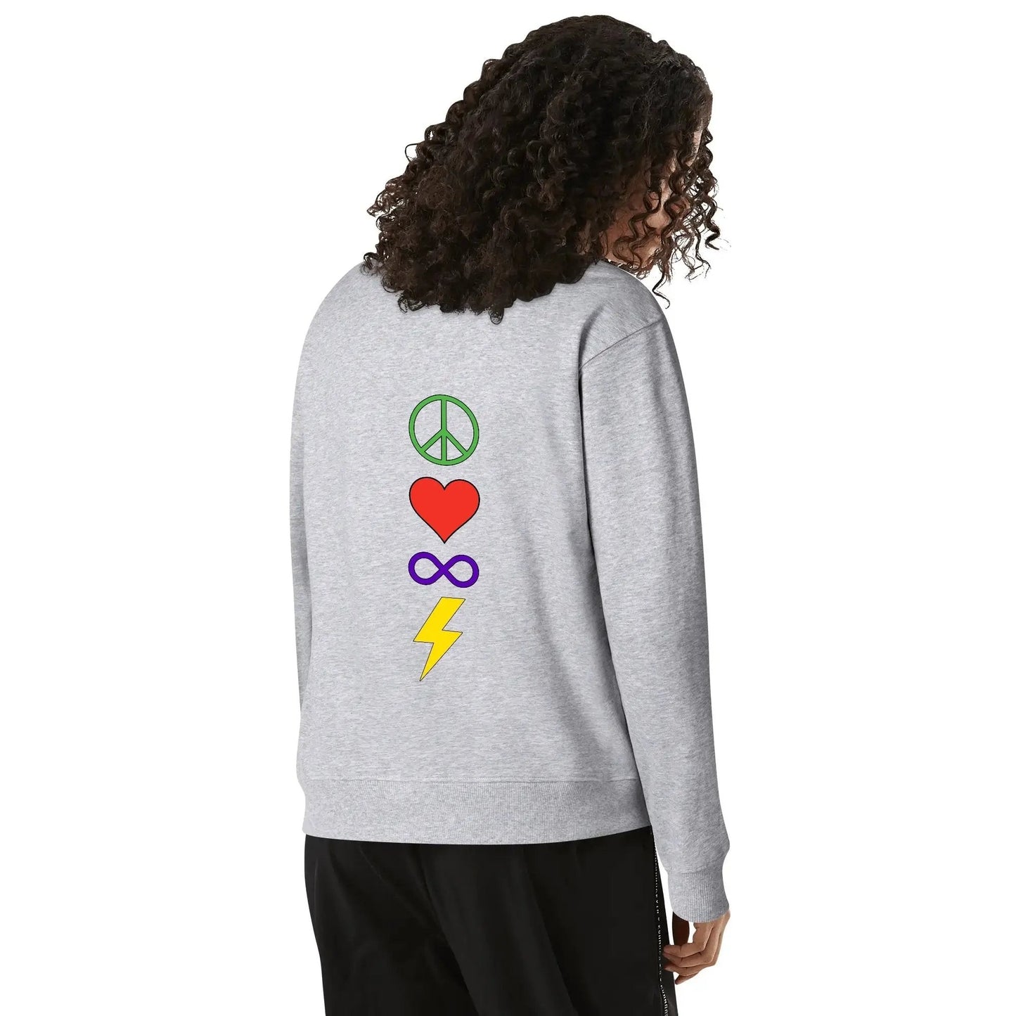 Peace Love Autism - Unisex Sweatshirt 100% Cotton peace love autism