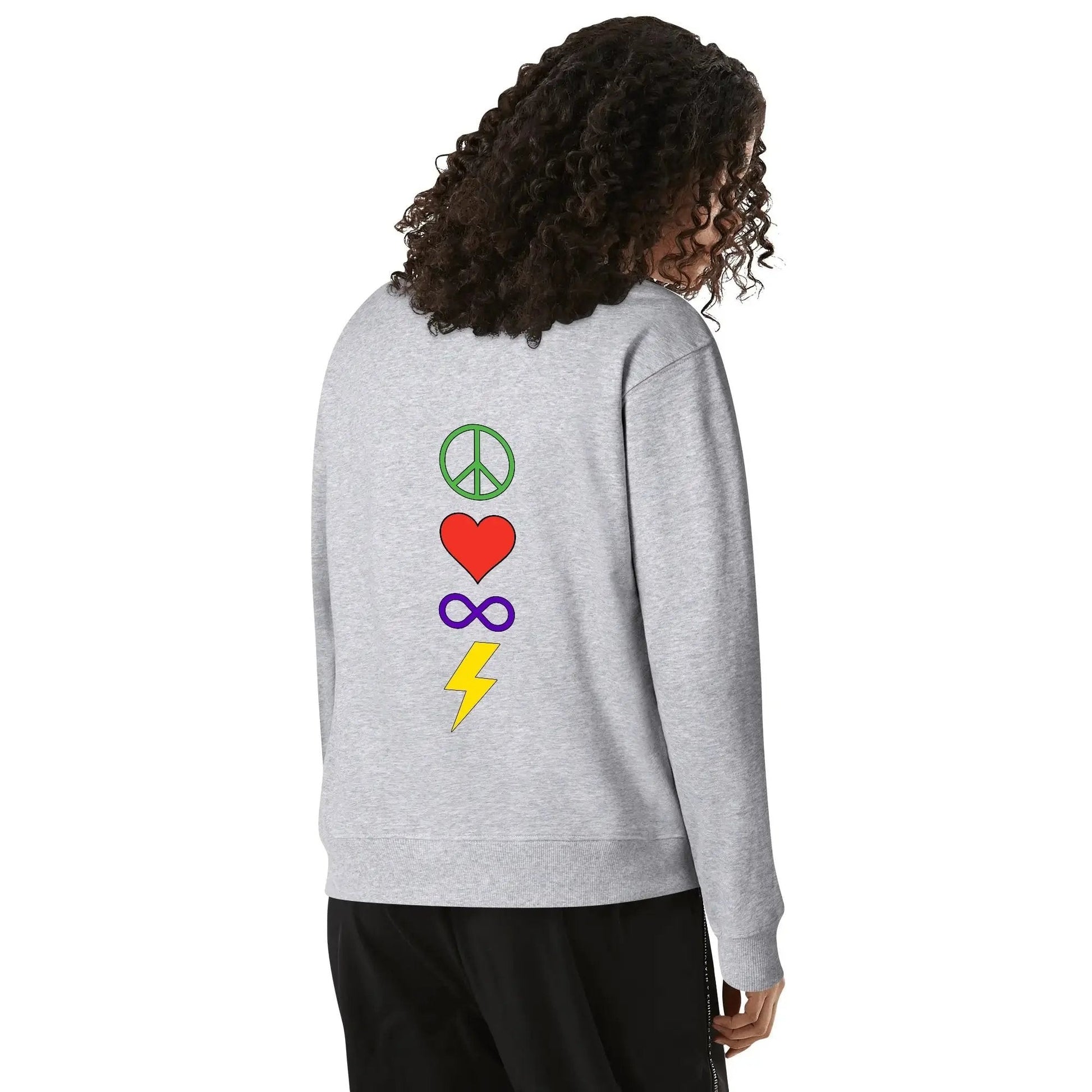 Peace Love Autism - Unisex Sweatshirt 100% Cotton peace love autism