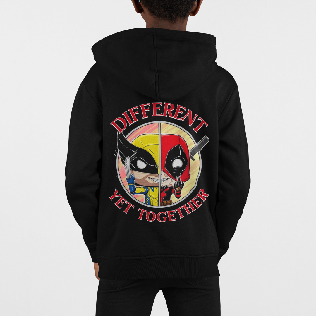 Different Yet Together - Inclusion - Kids Unisex Hoodie.