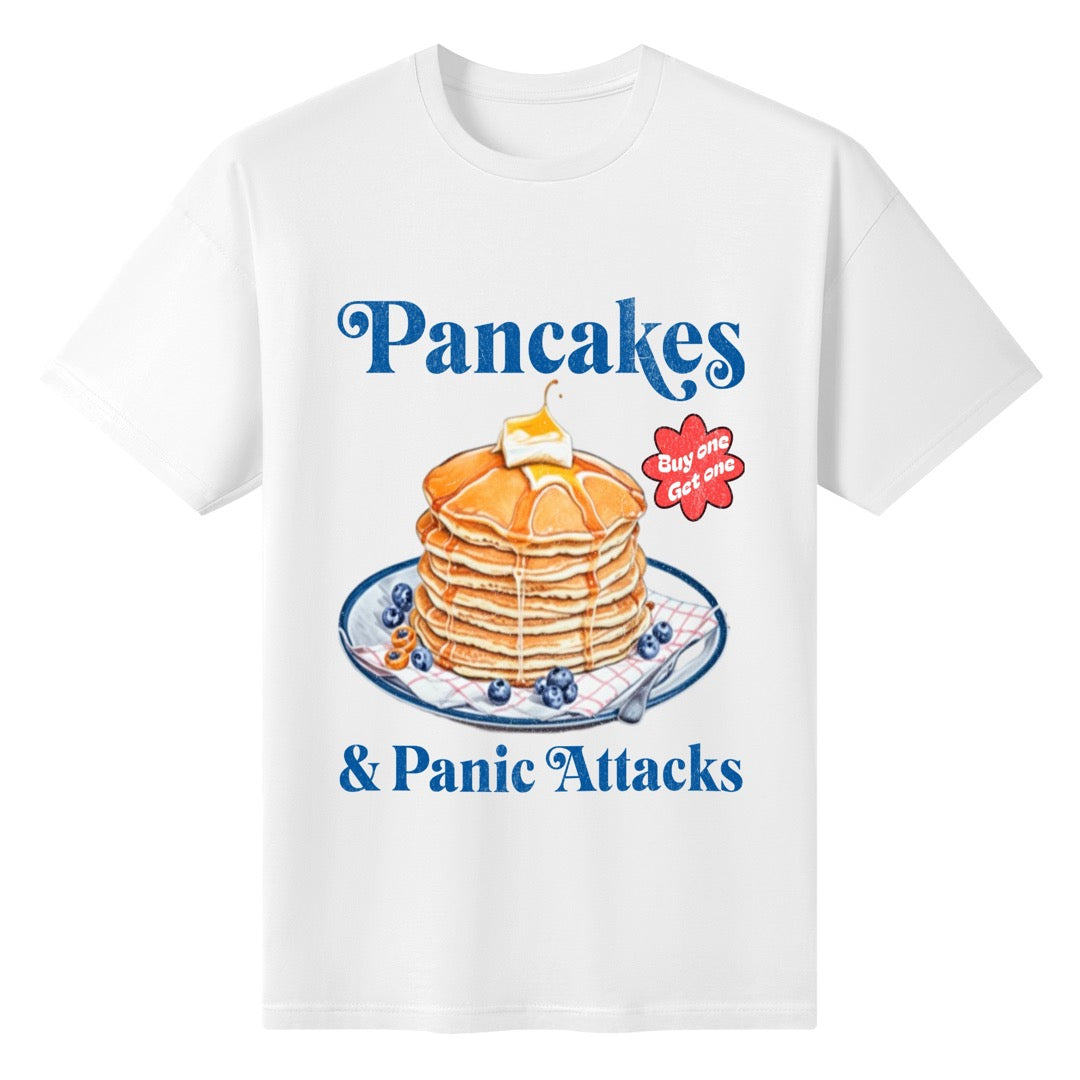 Pancakes & Panic Attacks 100% Cotton T-shirt